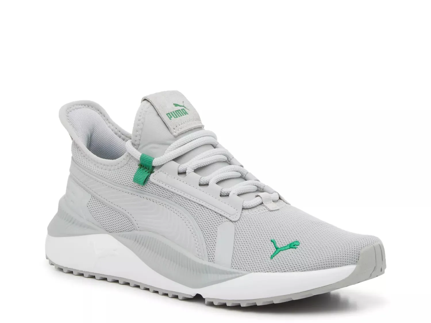 

Кроссовки Puma Pacer Future Street Running Shoe — мужские, пепельно-серый/зеленый