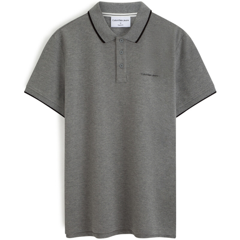 

Рубашка поло мужская Dove Grey Calvin Klein, серый