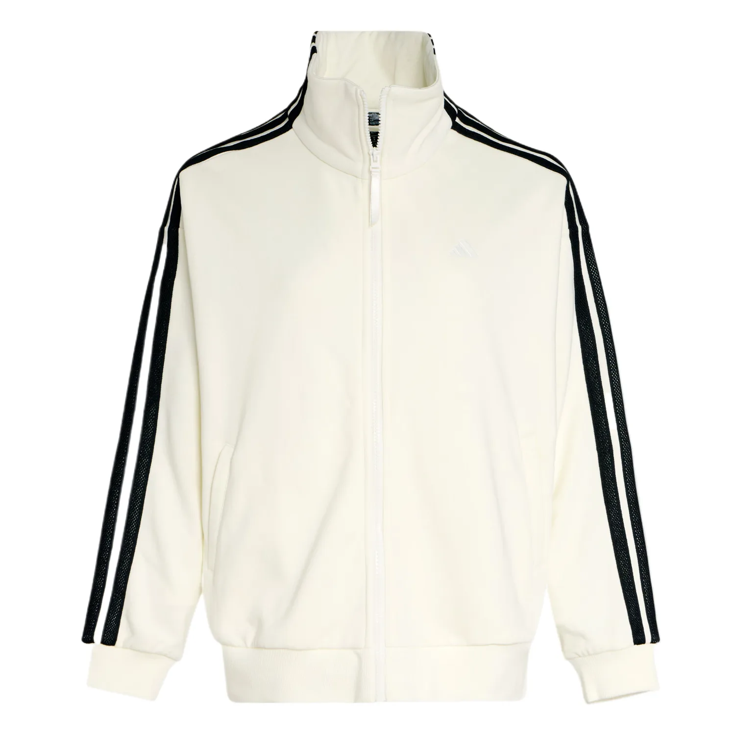 Adidas Куртка женская Jade White/Black с отложным воротником