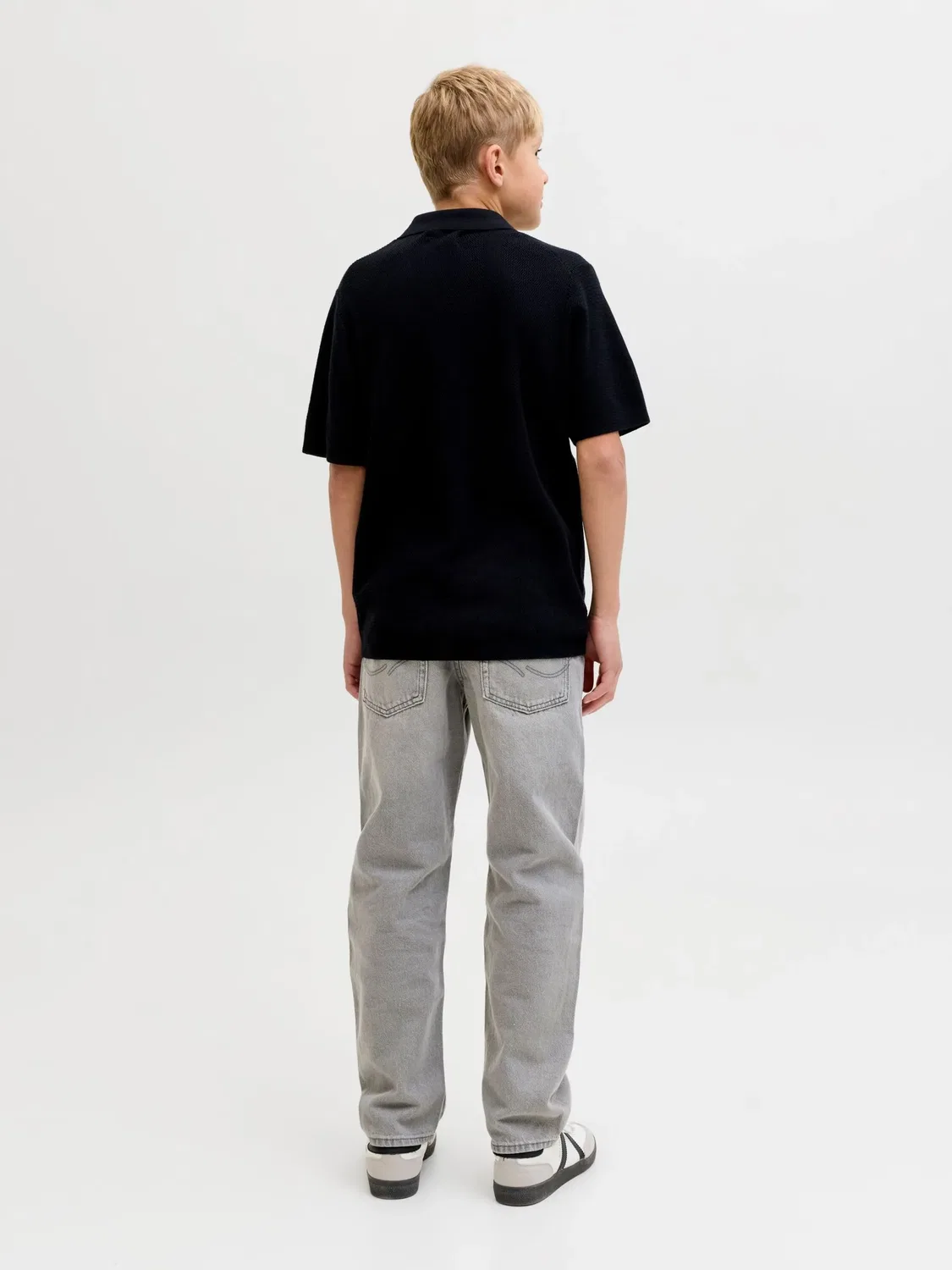 Джинсы свободного кроя серый деним, JACK & JONES Junior, серый деним — фото 4