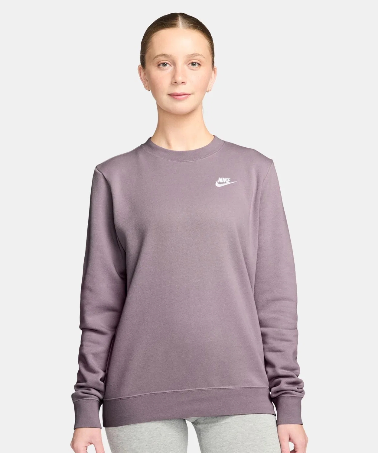 Свитшот Nike Club Fleece с длинным рукавом, фиолетовый