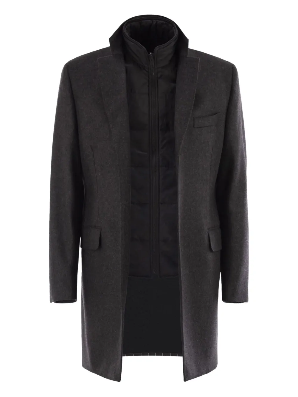 

Многослойное пальто Fay, серый