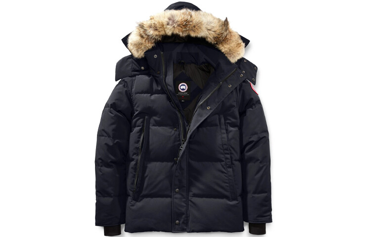 

Мужской пуховик Canada Goose, темно-синий