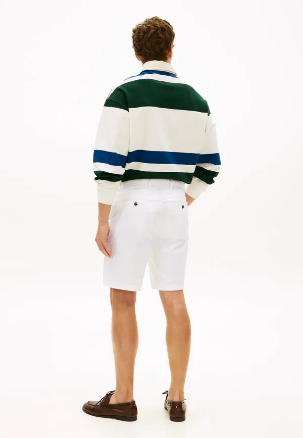 Бруклинские атласные узкие шорты-чиносы Tommy Hilfiger, White — фото 2