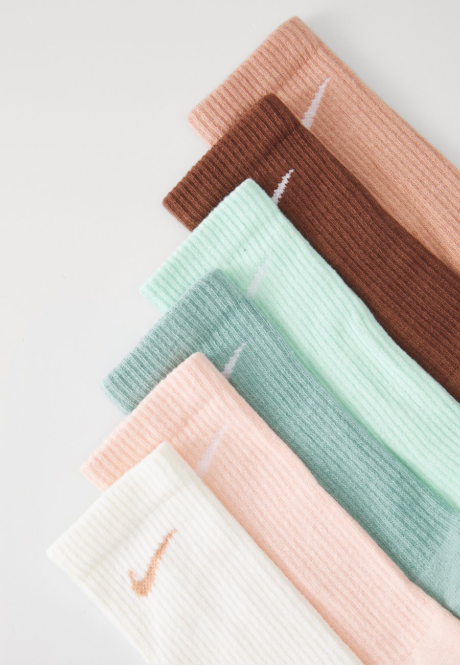 Носки Nike Performance EVERYDAY PLUS CREW UNISEX 6 PACK, Mint Foam/Cannon/Washed Coral/Rose/Fauna Brown/Sail/Rose Gold-Coloured — фото 2