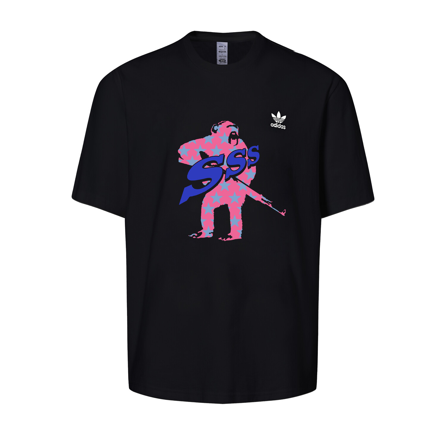 

Футболка унисекс черная Adidas Originals, черный