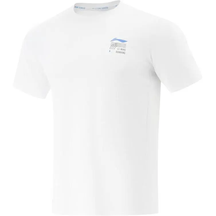 

LINING Футболка мужская белая, Белый, LINING Футболка мужская белая