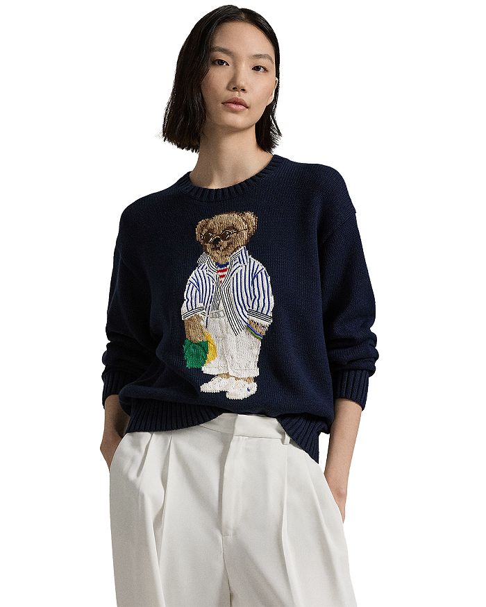 

Свитер Polo Bear из хлопка с круглым вырезом Ralph Lauren, мультиколор