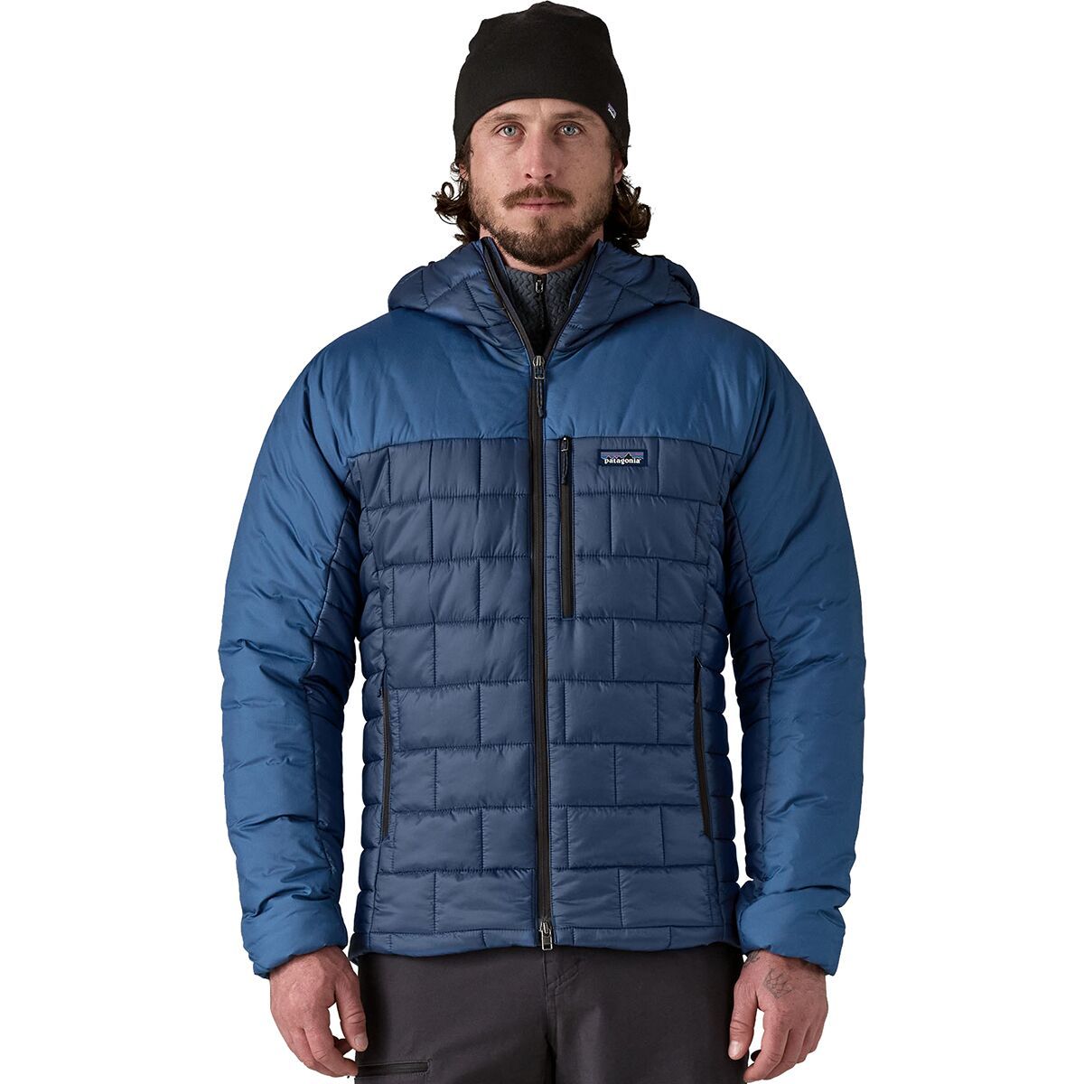 

Куртка Hi-Loft Nano Puff с капюшоном Patagonia, синий