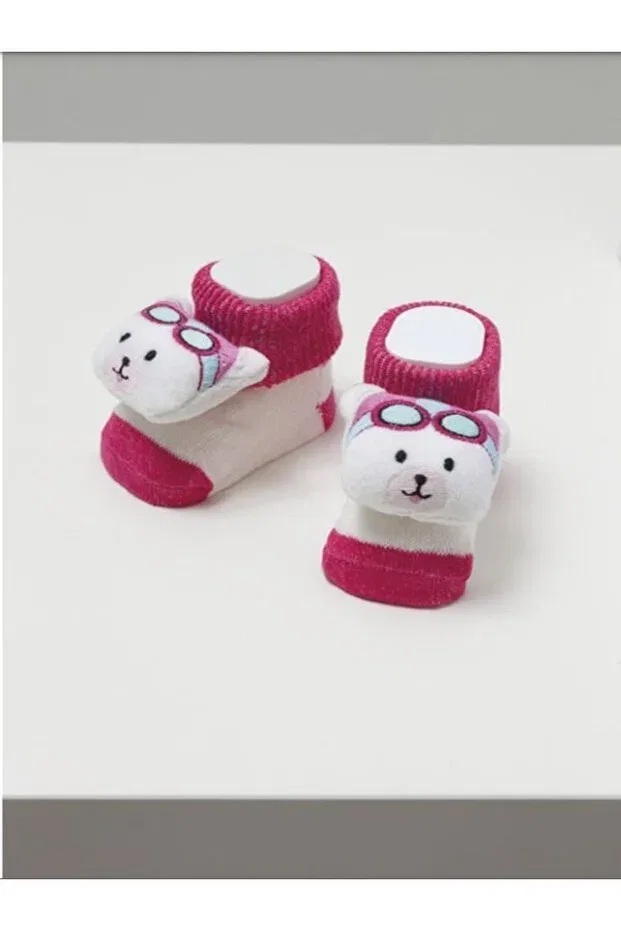 Детские носки для новорожденных хлопковые Caramell, Dark Pink