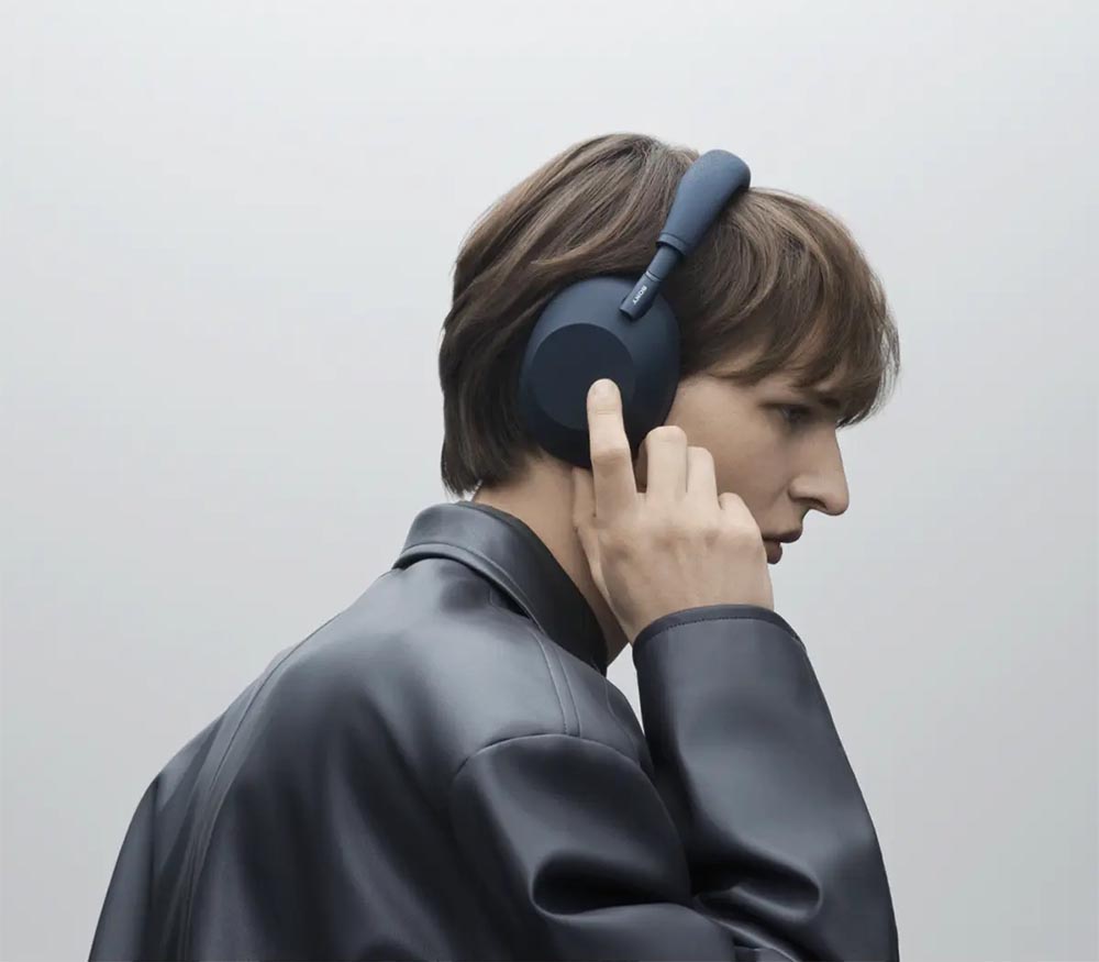 Беспроводные наушники Sony WH-1000XM6, темно-синий — фото 4