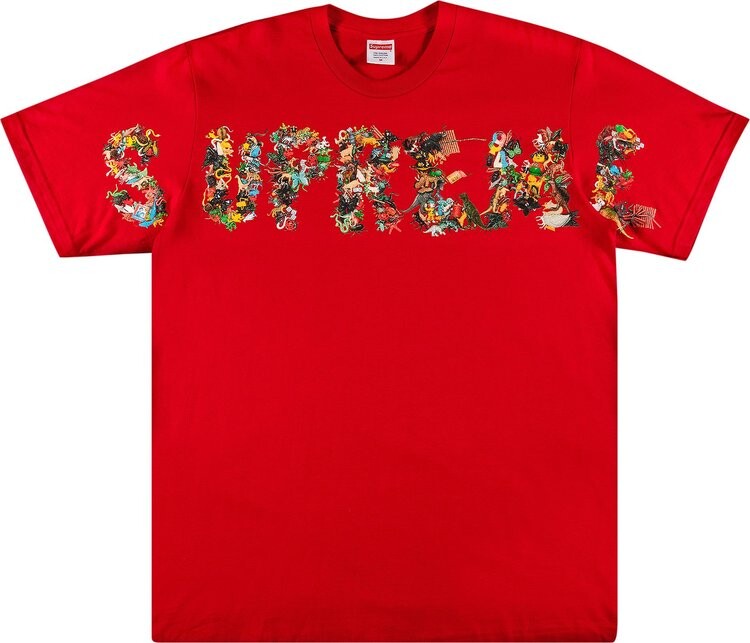 

Футболка Supreme Toy Pile Tee 'Red', красный