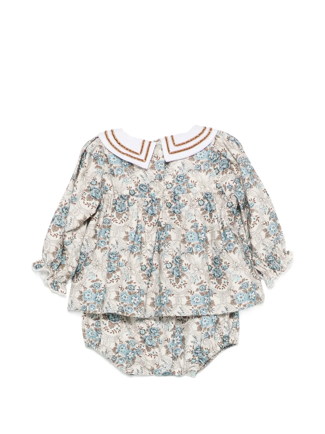 Комплект шорт Catherine в цветочный принт Bebe Organic, нейтральные — фото 2