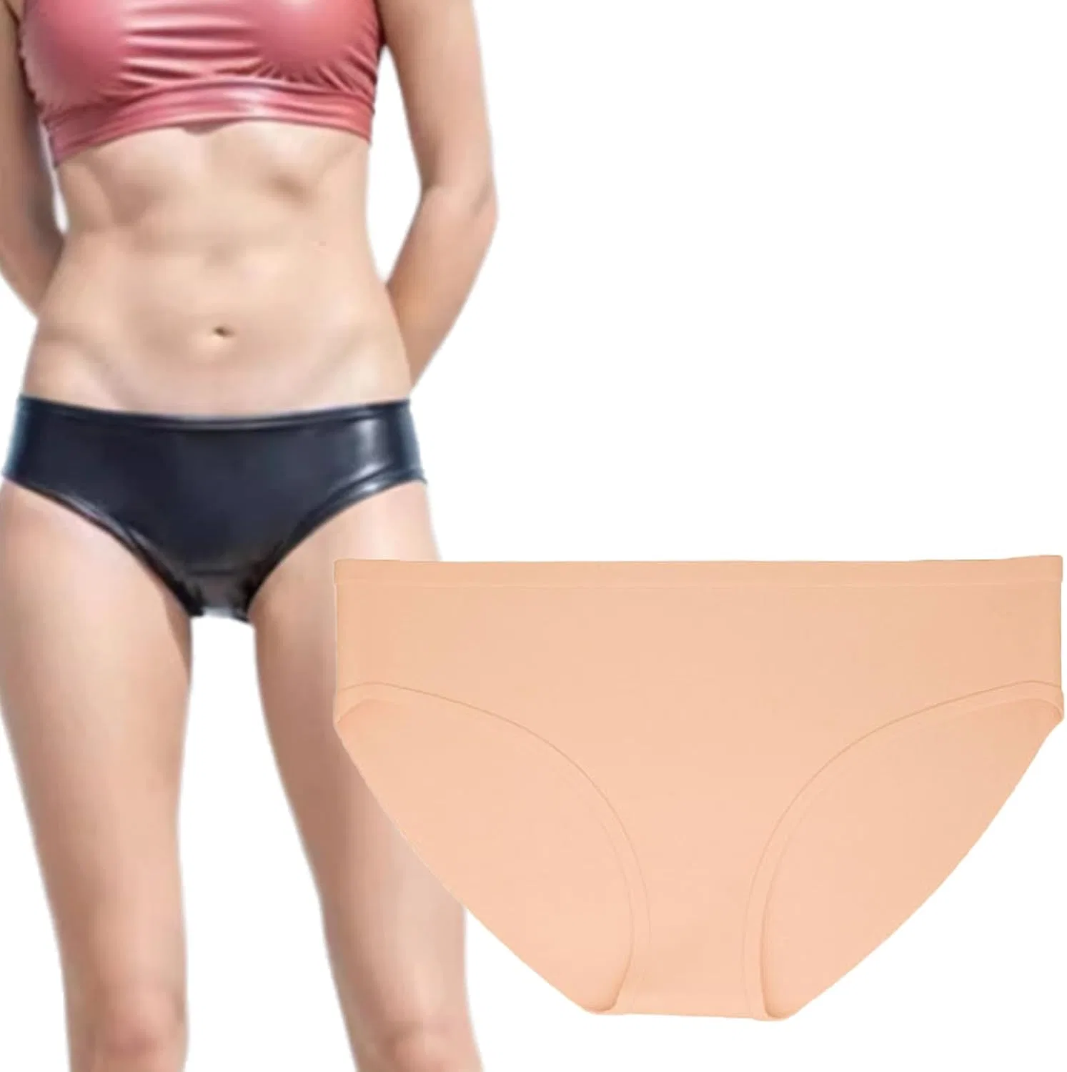 Женские плавки с полным покрытием Silicone, Skin