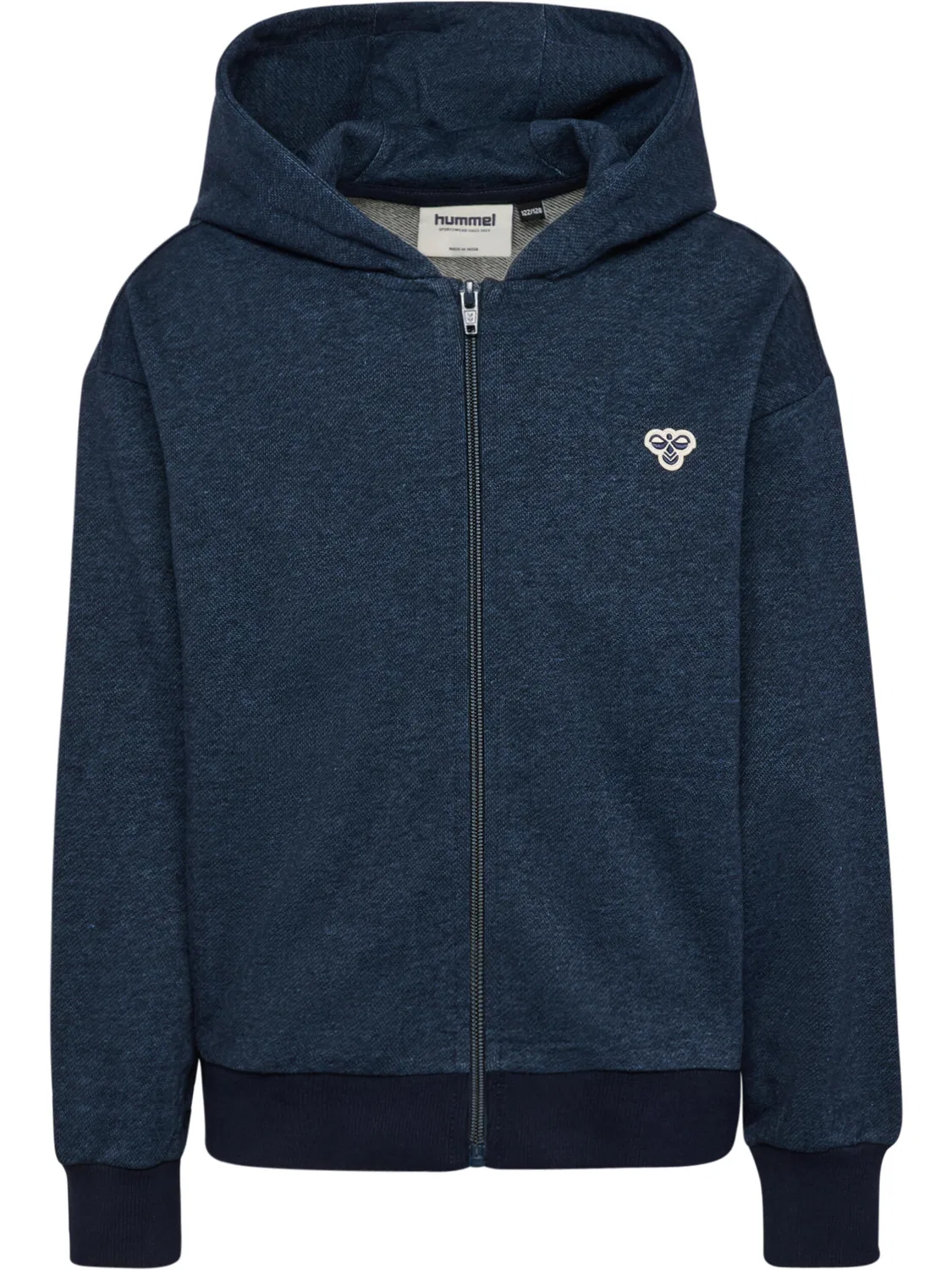 Детское худи на молнии Loose Dnm Zip Hoodie Hummel, Цвет: BLAU / Navyblau / Gletscherblau