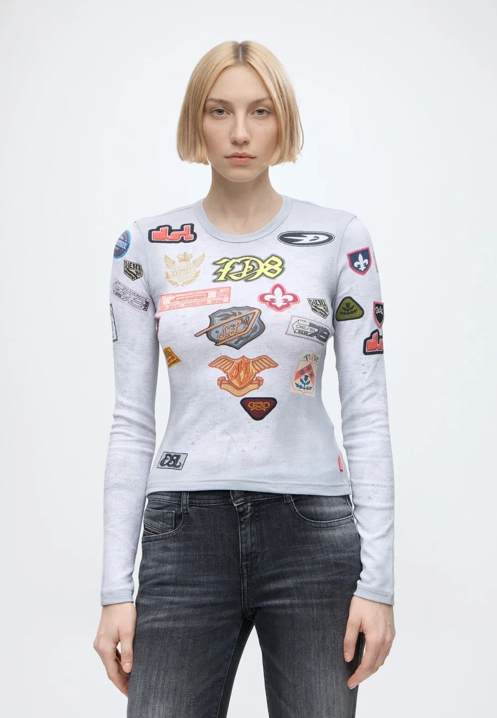 T-Ele-Longsleeve - футболка с длинными рукавами Diesel, 100A