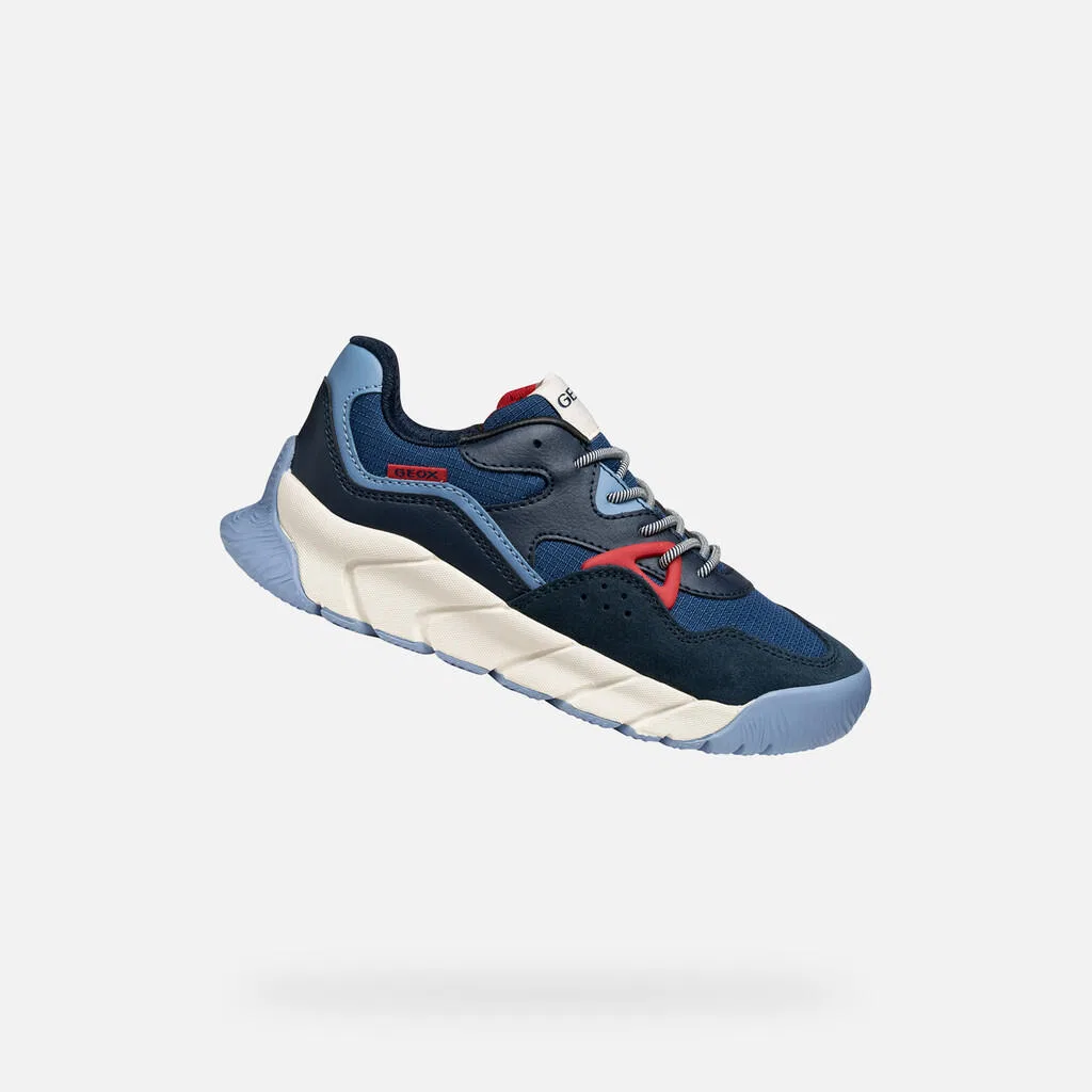 Детские кроссовки с текстурой Geox J Flexyper Pro Boy, Blau