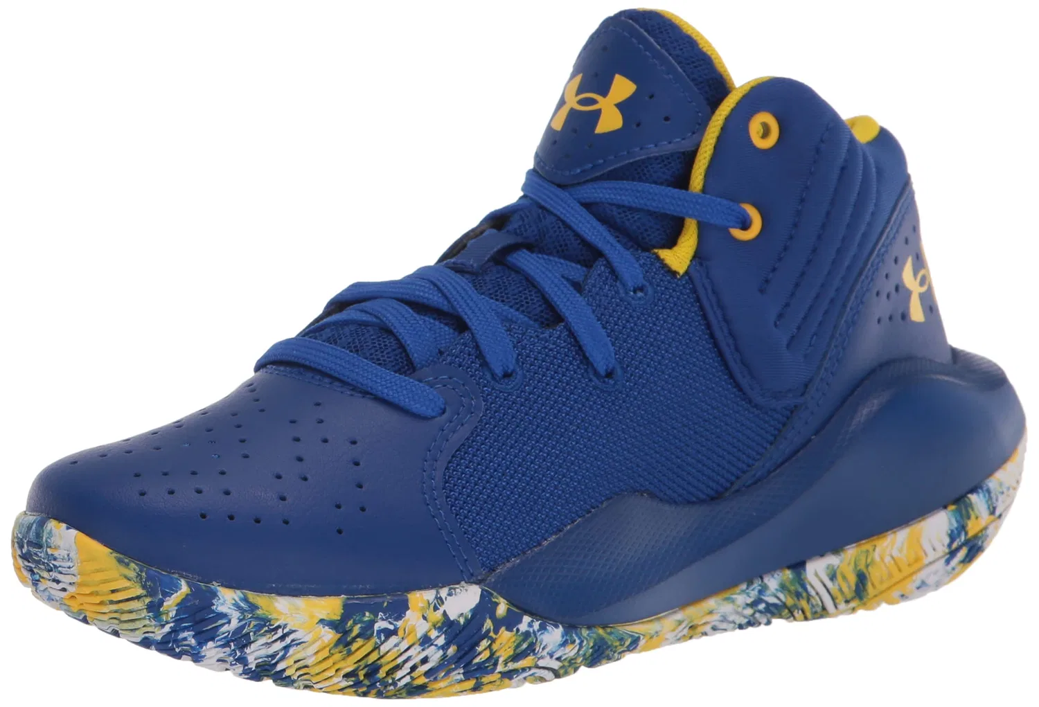 Детские кроссовки для баскетбола с шнуровкой Unisex Under Armour Jet '21, Blue