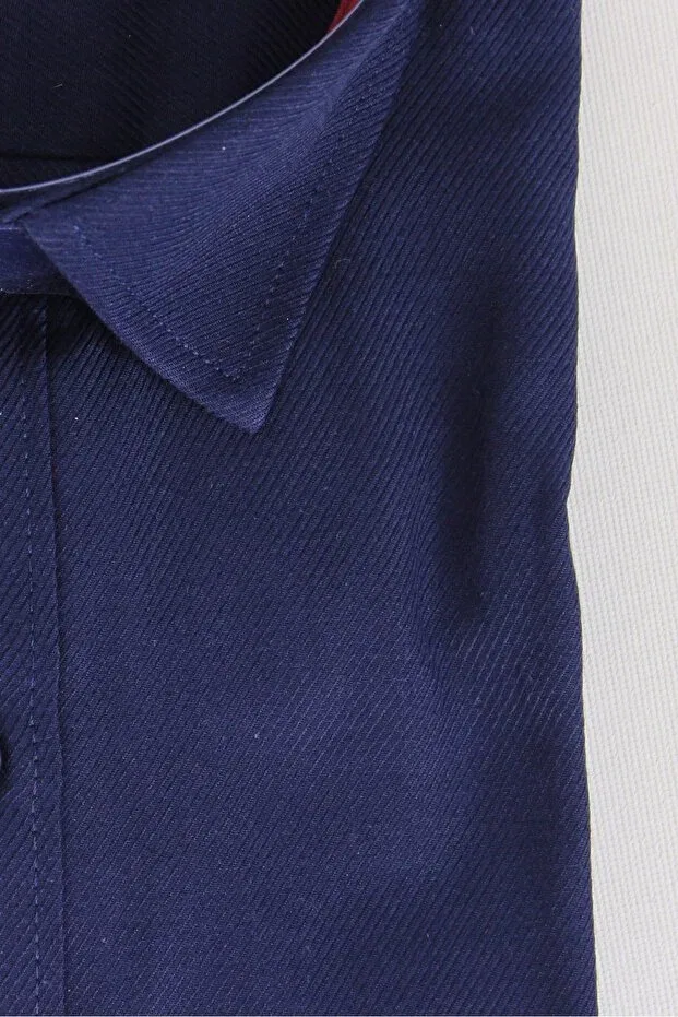 Детская рубашка для мальчиков с длинным рукавом Doctor Junior, Navy Blue — фото 2