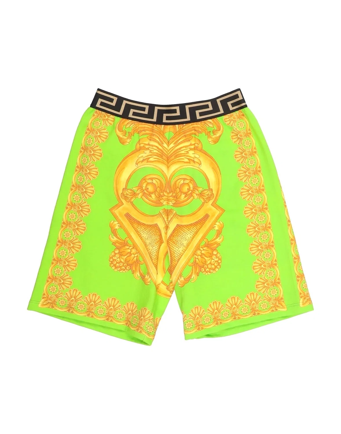 Детский шорты для мальчиков из футера Versace Young, светло-зеленый