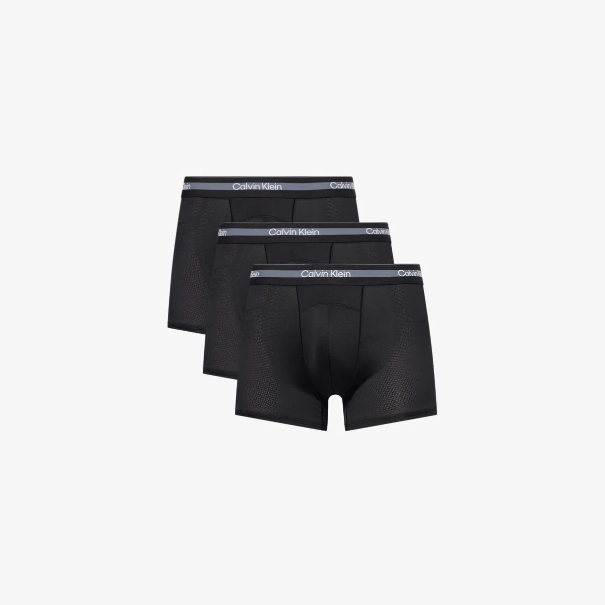 Комплект из трех спортивных сетчатых плавок Icon Calvin Klein, черный