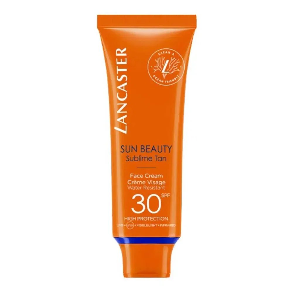Солнцезащитный крем для лица Velvet SPF30 50ml Lancaster, оранжевый