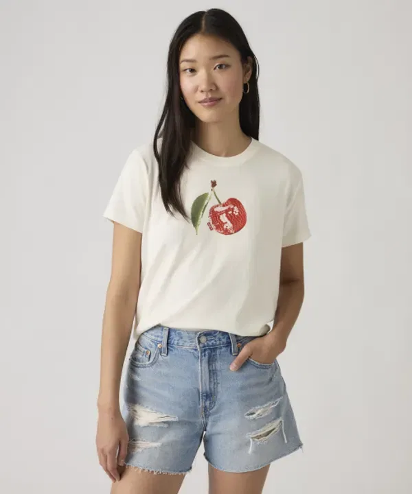 Футболка с графическим принтом, Levi'S, белый — фото 2