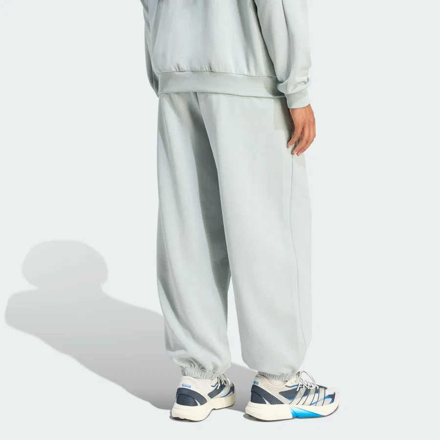 Спортивные штаны с баллонным кроем, модель Soft Lux Pants, adidas, Светло-зеленый — фото 2