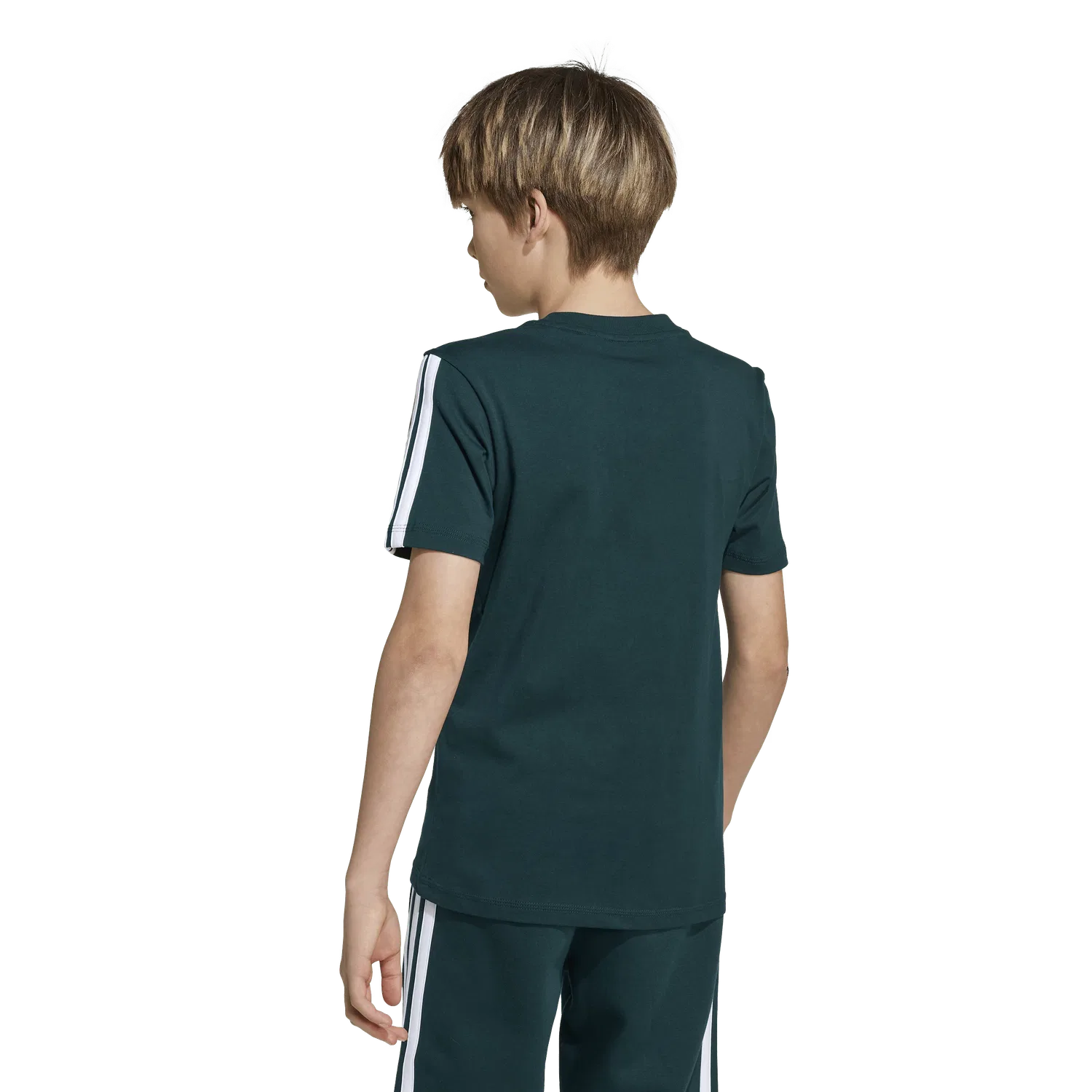 Детская футболка с коротким рукавом Adidas, темно-зеленый — фото 3