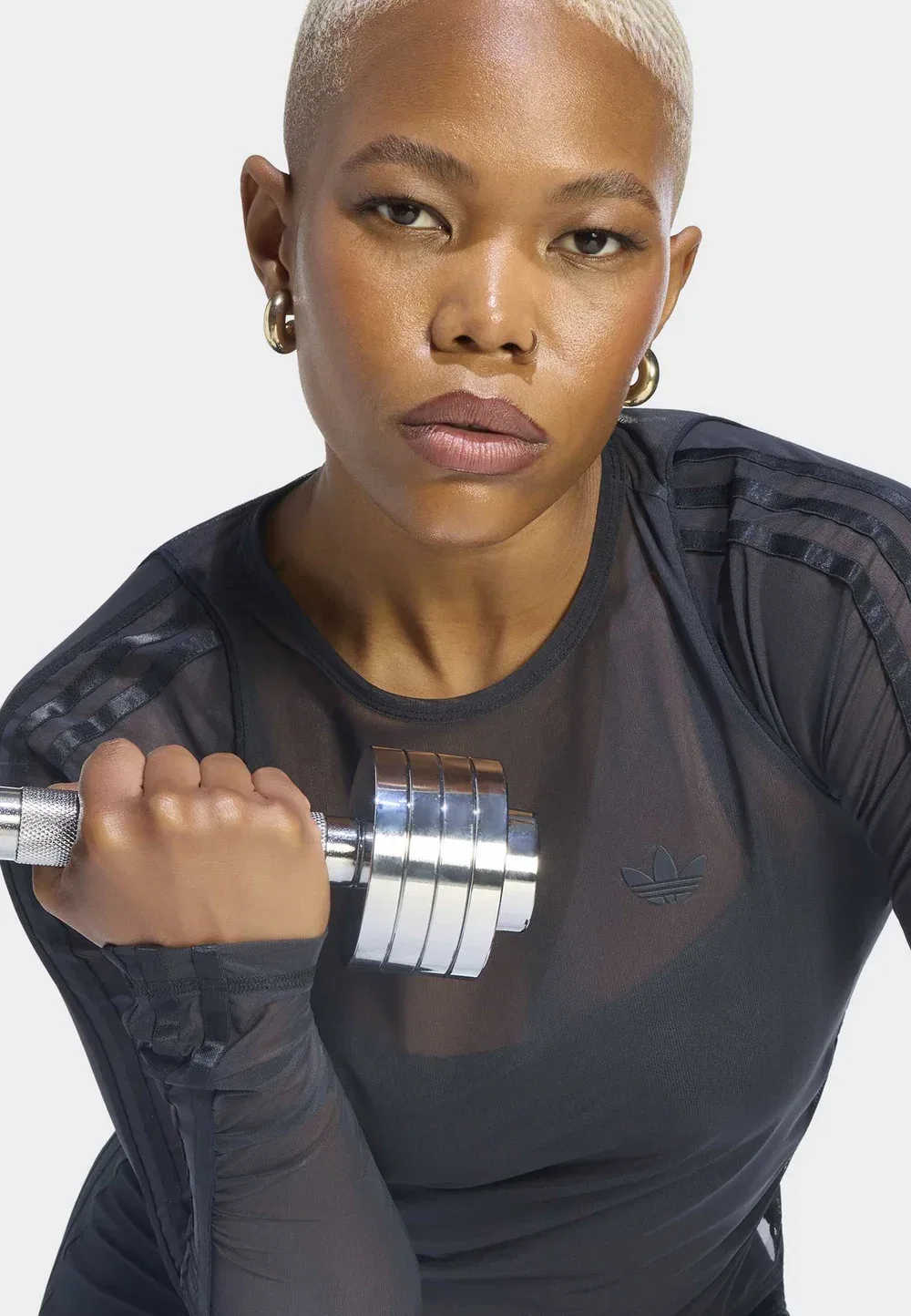 Спортивная футболка с длинным рукавом Adidas Originals Adidas Performance, Black — фото 4
