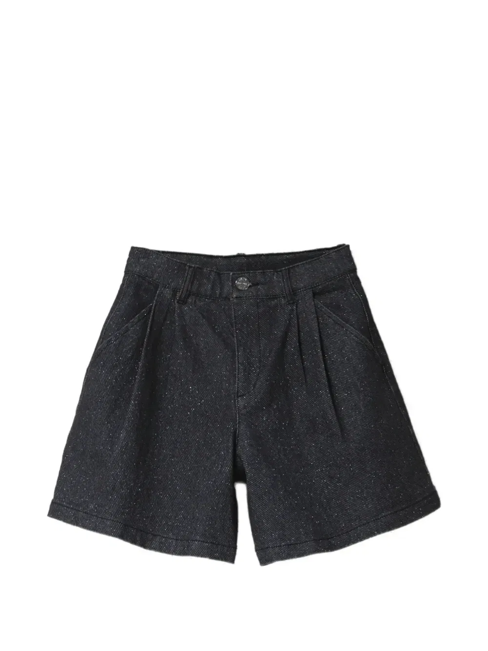 Джинсовые шорты с блестками DKNY Kids, серый