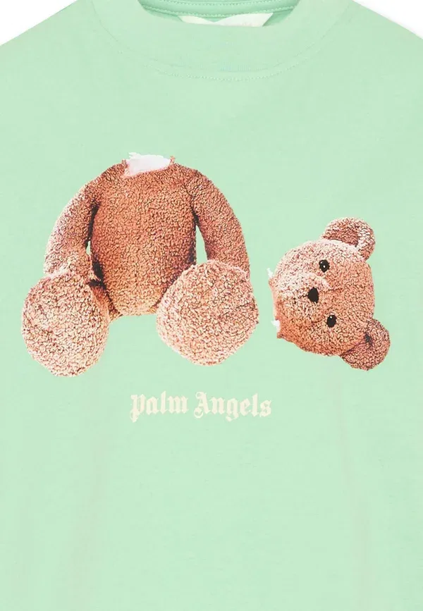 Футболка с принтом Palm Angels Green, зеленый — фото 3