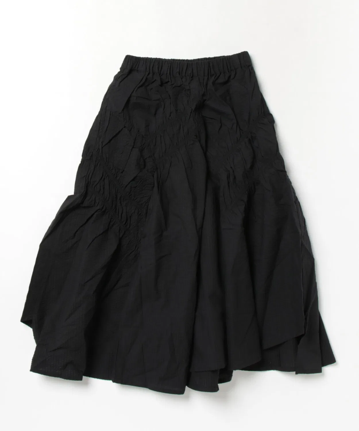 Детская юбка с рюшами и резинкой Ribbon Gather Shirring Skirt unica, Черный