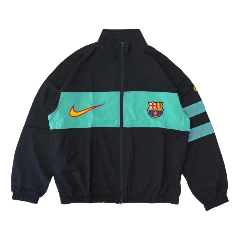 Мужская куртка FC Barcelona Third Repel i96 Track Jacket 'Black Green Frost University Gold' Nike, Black/Green Frost/University Gold