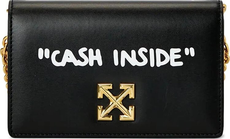 

Сумка Off-White Jitney 0.5 Shoulder Quote Black/White, черный