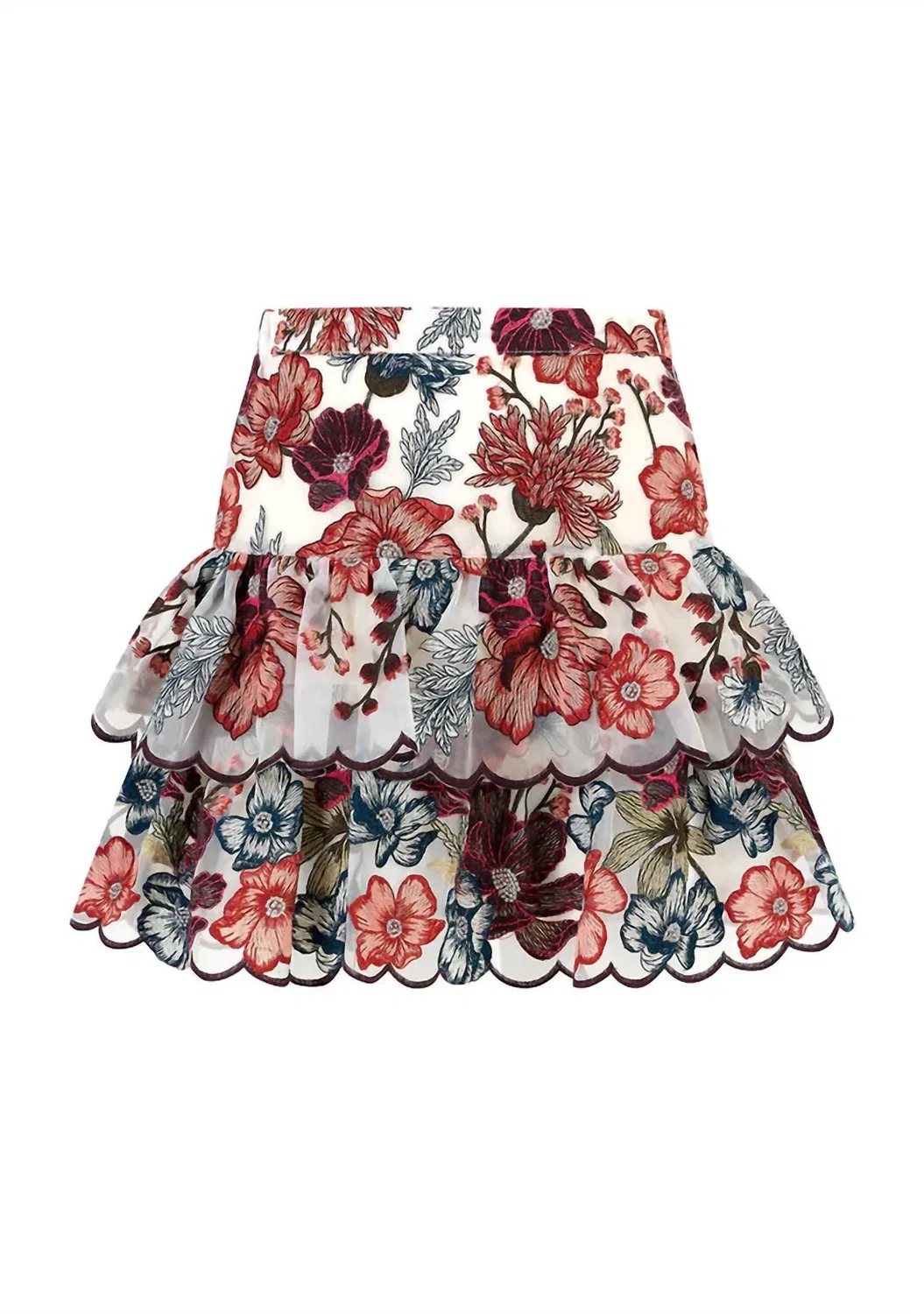 Детская юбка мини с вышивкой и принтом Elana Embroidered MARLO, Floral