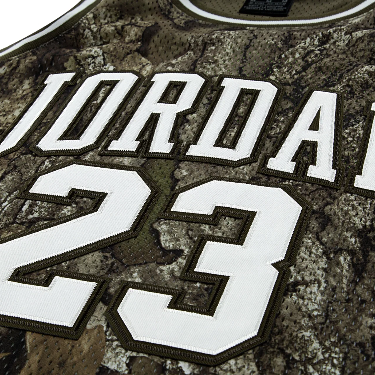 Джерси для мальчиков MVP Realtree Print 23 Jordan, цвет White/Olive — фото 3