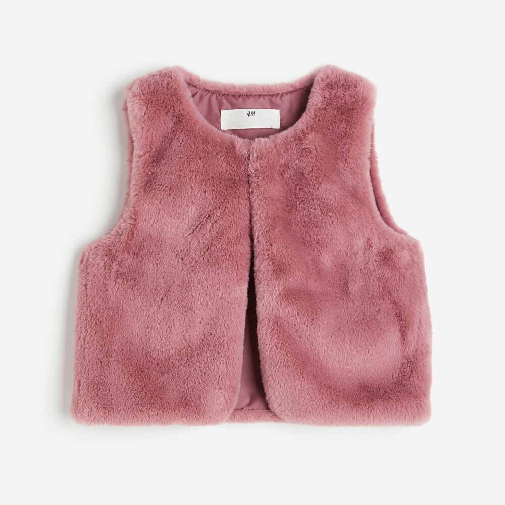 

Жилет H&M Fluffy, розовый