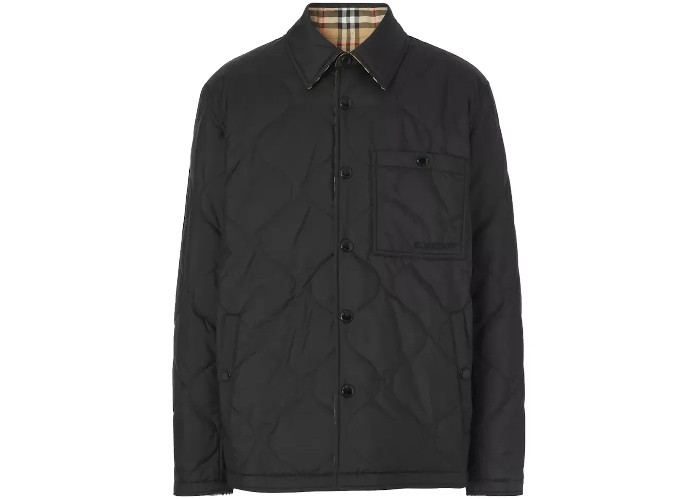 Мужская рубашка Overshirt Burberry, Black Archive Beige — фото 2