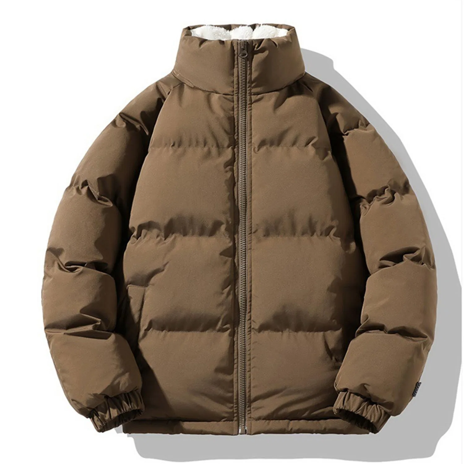 Женская зимняя куртка с капюшоном, стеганая, легкая, с утеплителем, Blu navy — фото 4