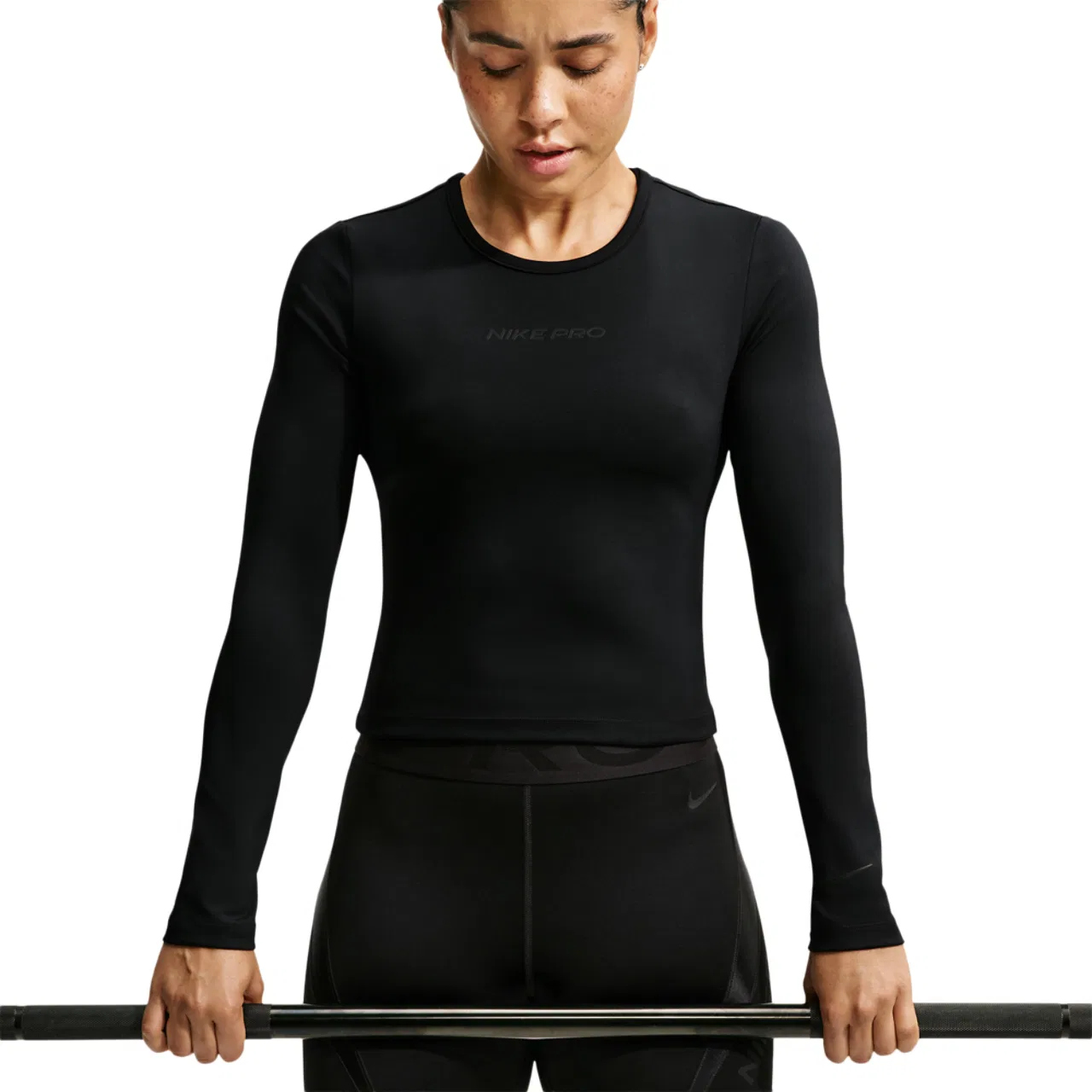 Женский топ Nike Pro Sculpt LS, Black/Black