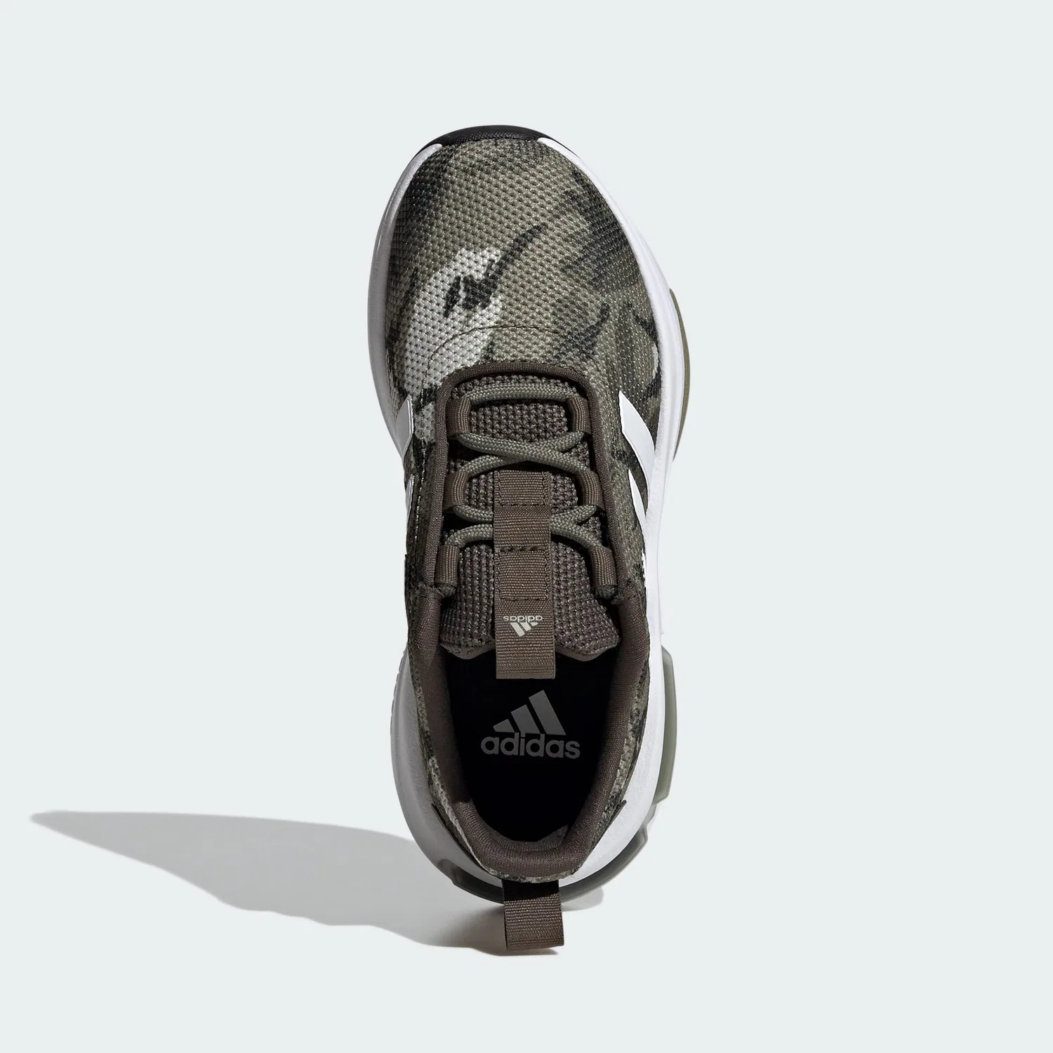 Детские кроссовки с липучкой Racer Tr23 Shoes Kids Adidas, Olive Cloud White Shadow Olive — фото 3