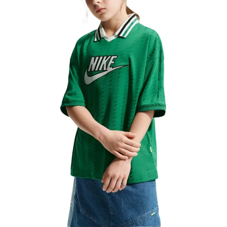 Детская футболка хлопковая Nike, Peacock Stone Color — фото 3