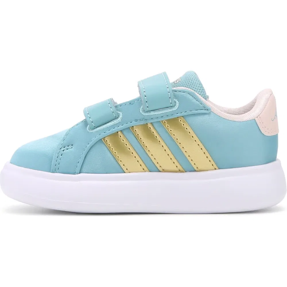 Детские кроссовки Disney Grand Court 3.0 для малышей Adidas, Green Jasmine — фото 3