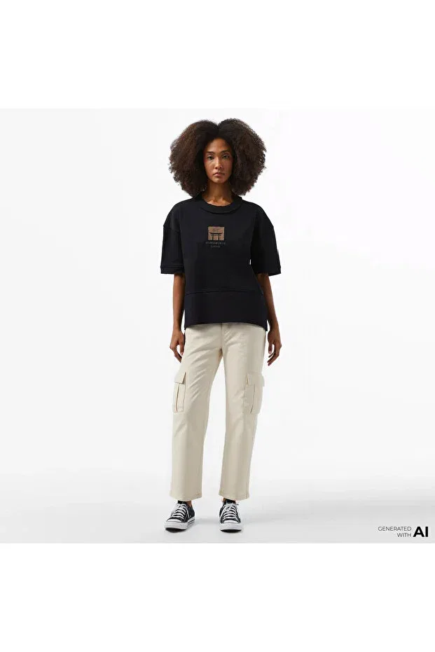 Женские брюки прямого кроя Tommy jeans sophie denim, 1cd Krem Tommy Hilfiger