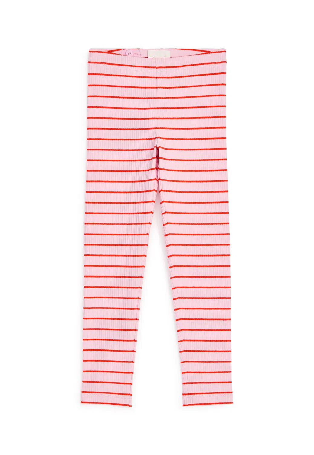 Ребристые леггинсы - леггинсы - брюки Arket, Pink Melange