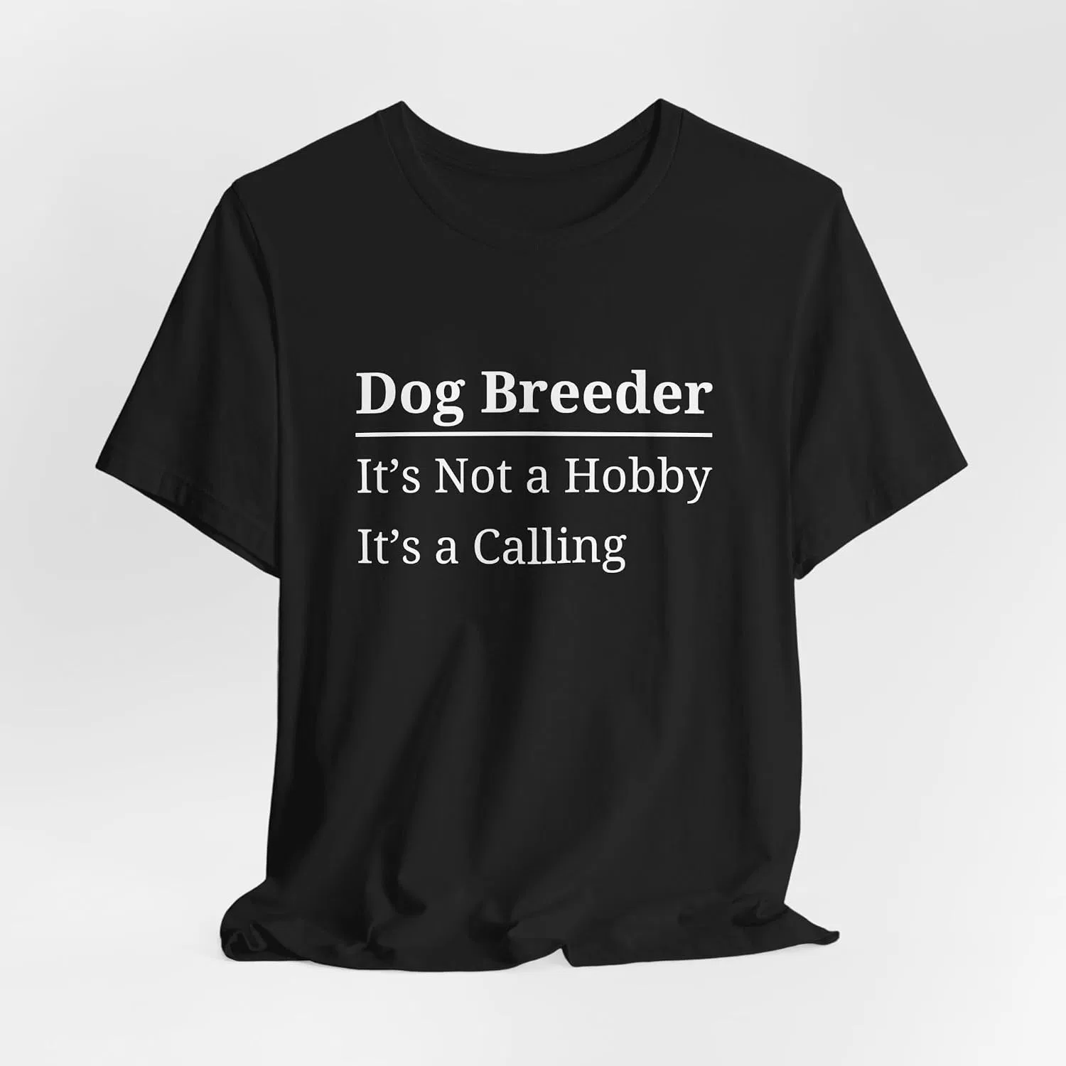 Мужская футболка с принтом Dog Breeder Bella+canvas, Black — фото 4