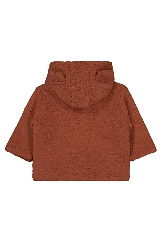 Детское пальто для девочек с капюшоном Civil Baby, Dark Copper — фото 2