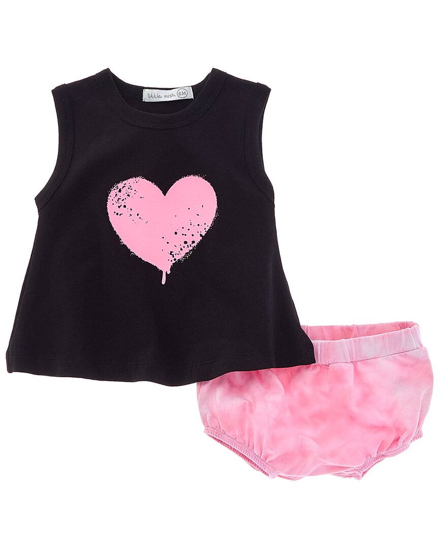

LITTLE MISH 2 шт. набор для катания на танке в форме сердца с граффити, черный