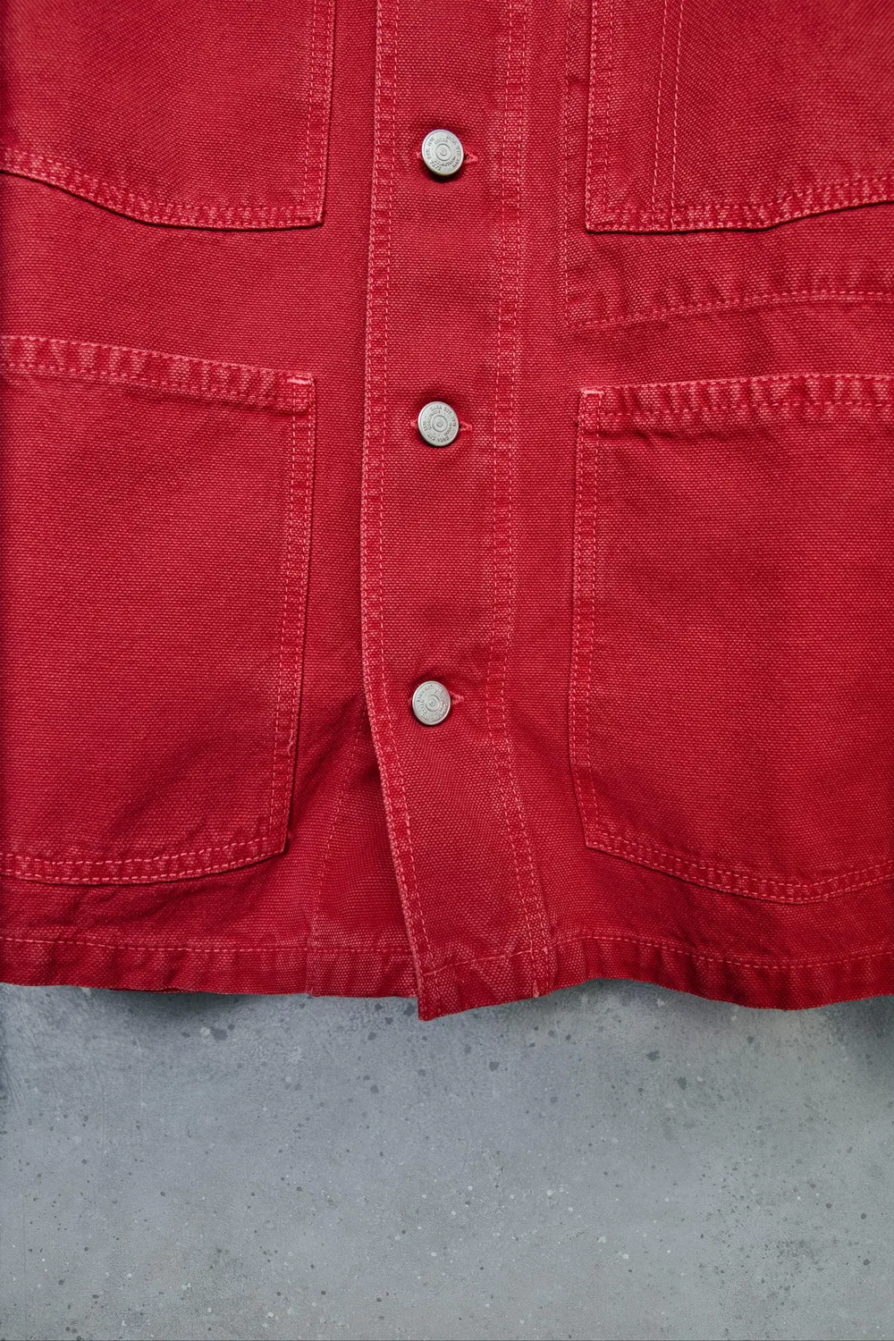 STORIESZ - Холщовая рубашка-куртка ZARA, Red — фото 3